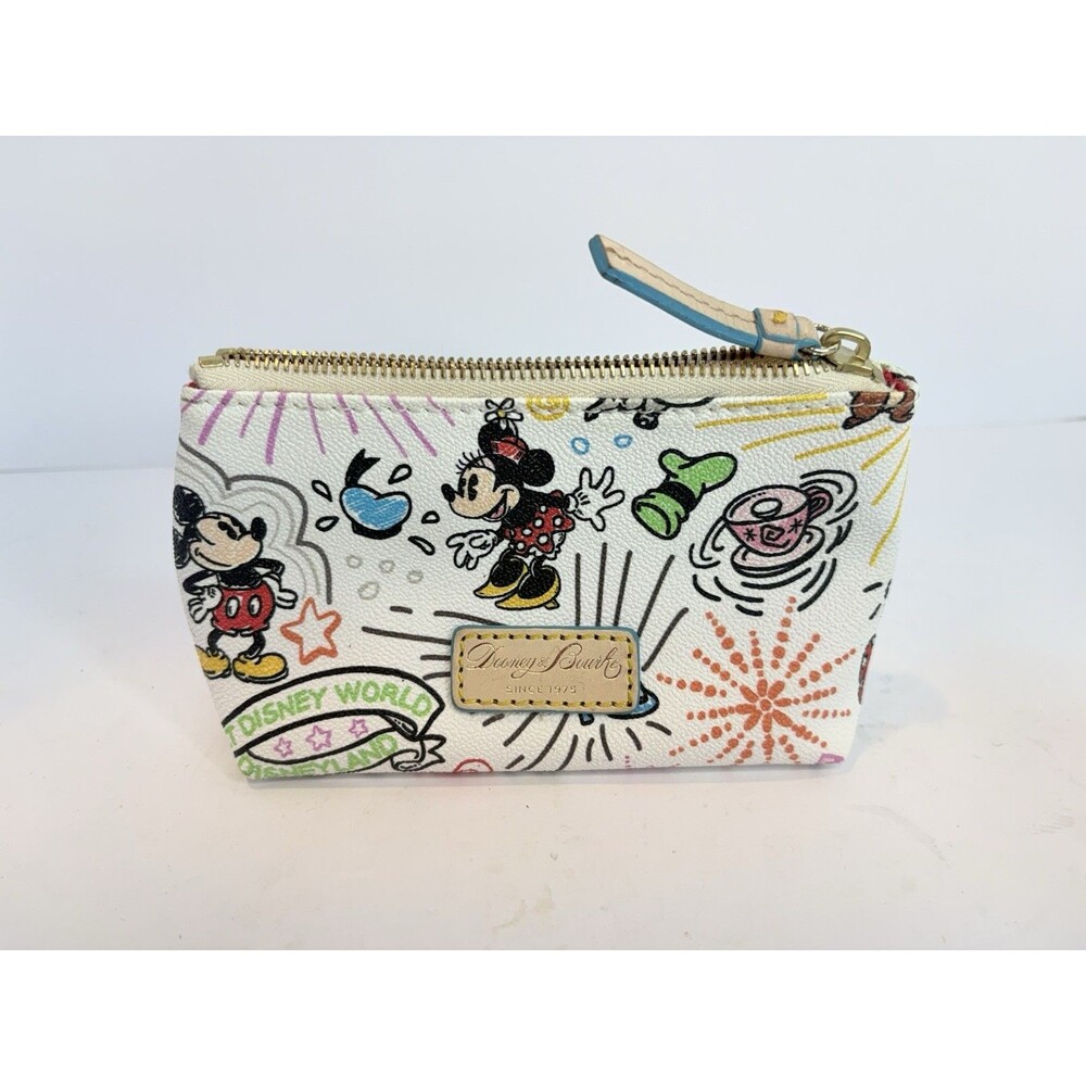 Dooney & Bourke Disney Sketch Cosmetic Case featuring a white
